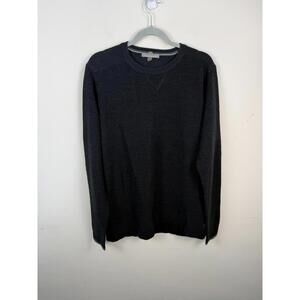 SMARTWOOL Black Wool Blend Sparwood Crewneck Sweater Large